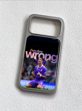 C罗跪地庆手机壳大孔电镀黑框碳纤维二合一玻璃适用苹果17promax华为小米14PROPURA80PROPLUSPURA70ULTRA