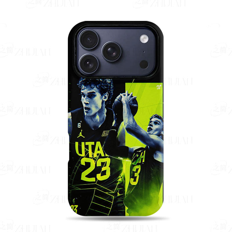 爵士篮球23磨砂磁吸手机壳大孔亮面硬壳适用苹果iphone18promax华为PURAXVIEW小米15SPRO荣耀90PRO