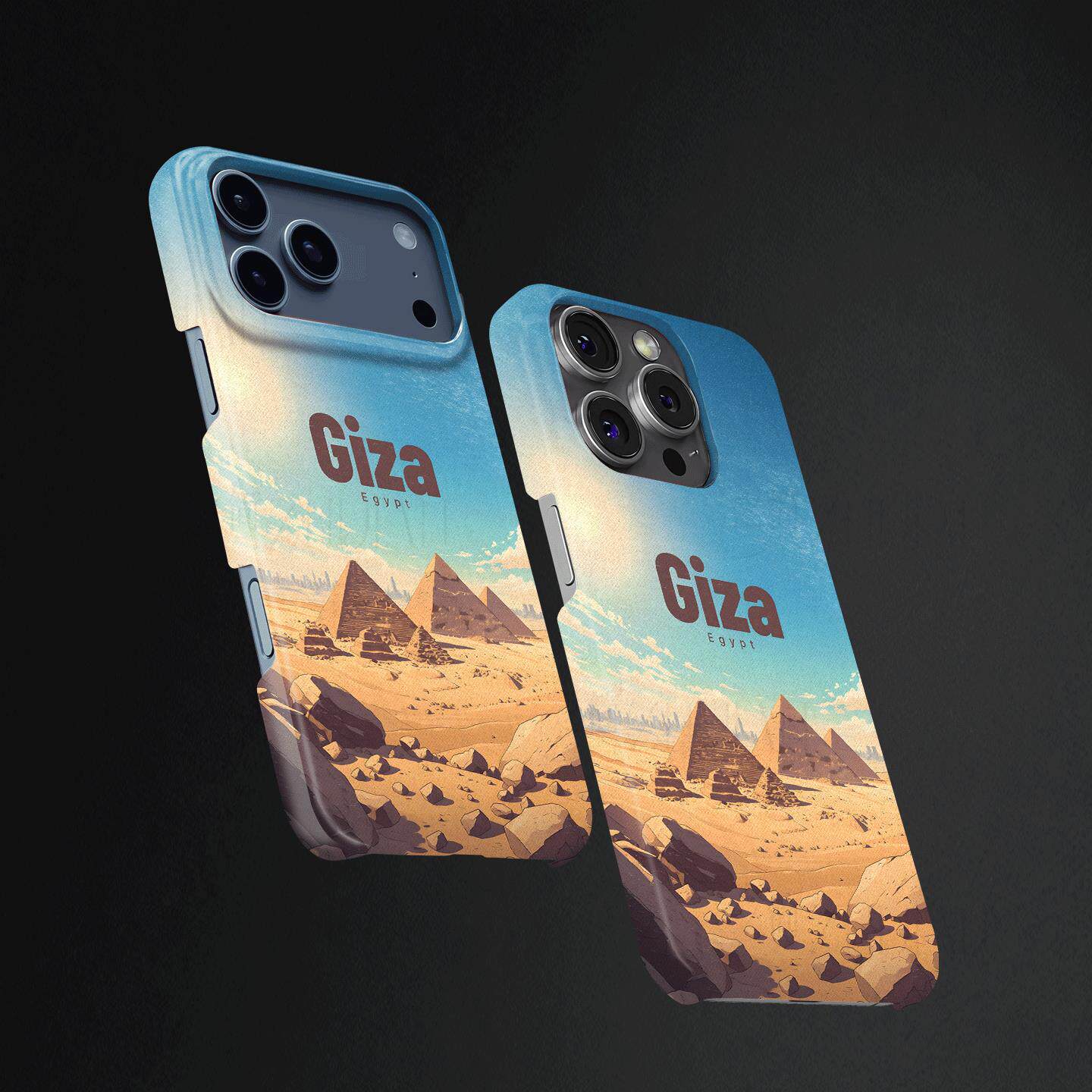 吉萨金字塔群硬壳磨砂磁吸手机壳适用苹果iphone17promax华为VIVOX300PROP70PROmate80pro三星S25PLUS