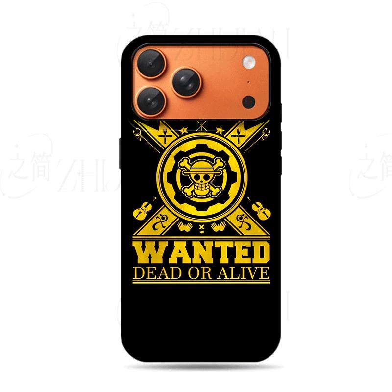 海贼王通缉标磨砂磁吸手机壳大孔亮面硬壳适用苹果iphone18promax华为PURAXVIEW红米NOTE14PROPLUS华为MATE40