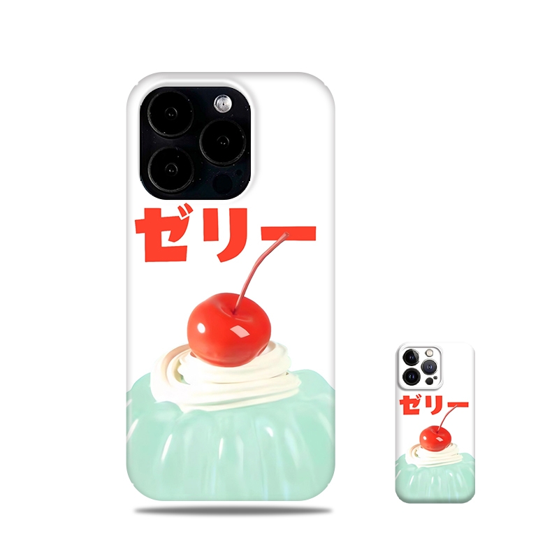 日文樱桃适用苹果华为荣耀vivooppo小米iphone14promax菲林硬亮面简约创意个性小众全包半包手机壳保护套