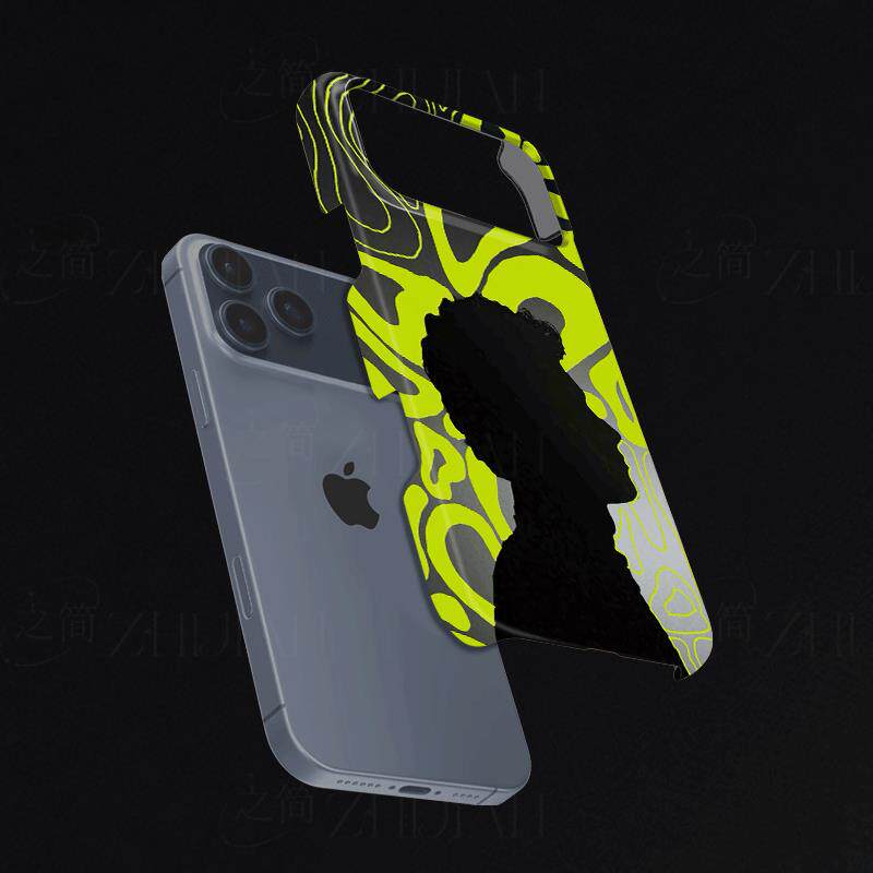荧光纹人像剪影磨砂磁吸手机壳大孔亮面硬壳适用苹果iphone18promax华为PURAXVIEWOPPOFINDX6PRO红米TURBO5MA