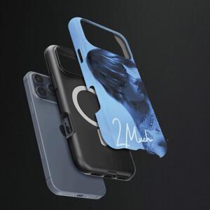 蓝调纹身型男硬壳磨砂磁吸手机壳适用苹果iphone17promax华为OPPOFINDX9PROFINDX8至尊小米14proVIVOX300PRO
