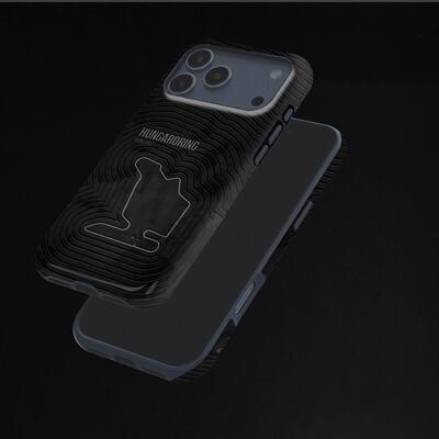 亨格罗林赛道硬壳磨砂磁吸手机壳适用苹果iphone17promax华为荣耀400PRO小米17PROMAX三星S25PLUSVIVOX300PRO