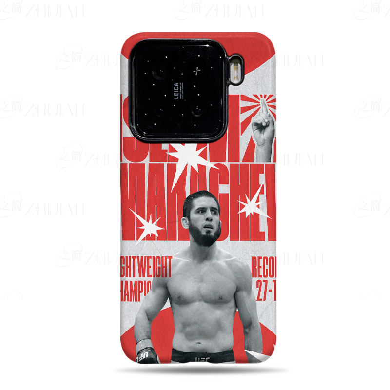 UFC马哈切夫磨砂磁吸手机壳大孔亮面硬壳适用苹果iphone18promax华为PURAXVIEW荣耀MAGIC4PRO红米NOTE12PROPL