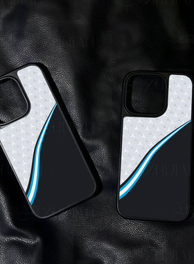 三角纹曲线分割手机壳大孔电镀黑框碳纤纹二合一磁吸适用苹果17promax华为PURA80PROPLUS小米17PROMAXPURA70U