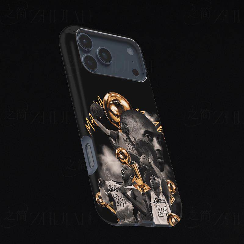 科比24总冠军磨砂磁吸手机壳大孔亮面硬壳适用苹果iphone18promax华为PURAXVIEWIQOONEO71加ACE2V