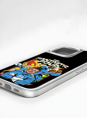 神奇四侠手机壳大孔电镀黑框碳纤纹二合一磁吸适用苹果17promax华为PURA80PROPLUSPURA80ULTRAP60PRO