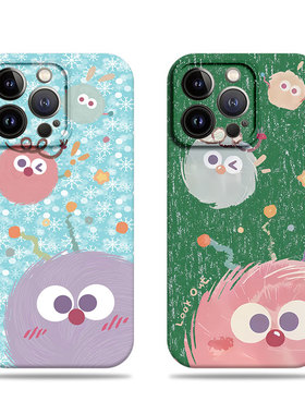 苹果17promax三只煤球菲林情侣手机壳适用苹果华为红米TURBO3红米TURBO4PROP60PRO三星S25PLUSP80PRO