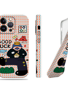 苹果17promax插画大叔女孩菲林情侣手机壳适用苹果华为FINDX7ULTRAFINDX8至尊VIVOS18PRONOVA13PROvivos50pro