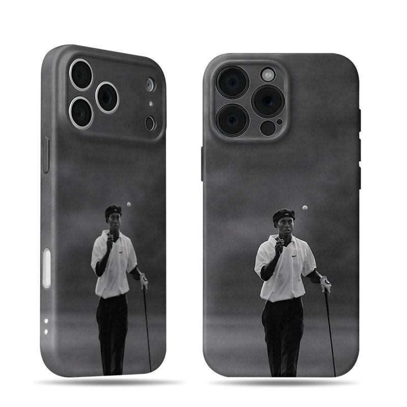 伍兹打高尔夫磨砂磁吸手机壳大孔亮面硬壳适用苹果iphone18promax华为PURAXVIEW华为畅享90PLUS华为NOVA8SE
