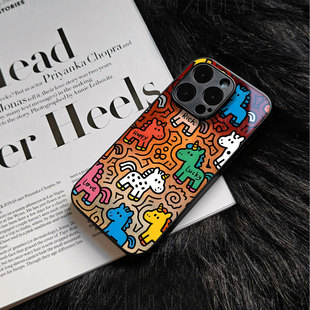 苹果17promax好多彩马玻璃手机壳马年新年祝福有钱适用苹果华为一加ACE5ProNOVA14至尊红米TURBO4PRO红米K80P