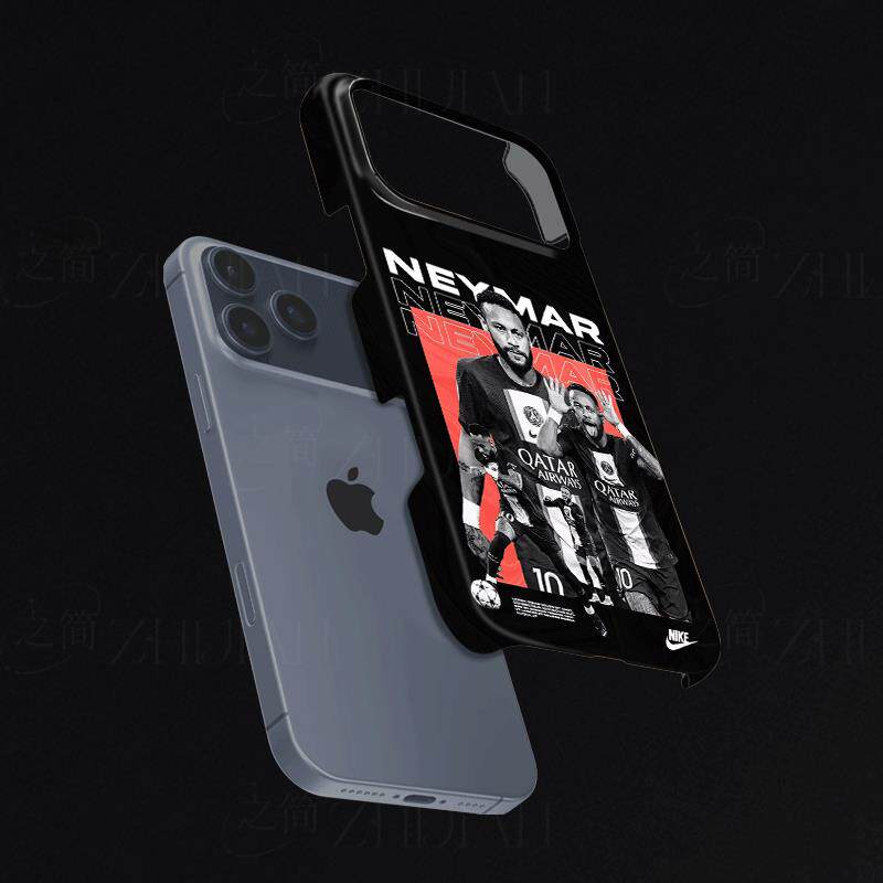 内马尔足球图磨砂磁吸手机壳大孔亮面硬壳适用苹果iphone18promax华为PURAXVIEWIQOONEO9小米13ULTRA