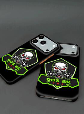 DOSBR骷髅队标硬壳磨砂磁吸手机壳适用苹果iphone17promax华为FINDX8至尊三星S25ULTRAVIVOX200至尊VIVOX300P