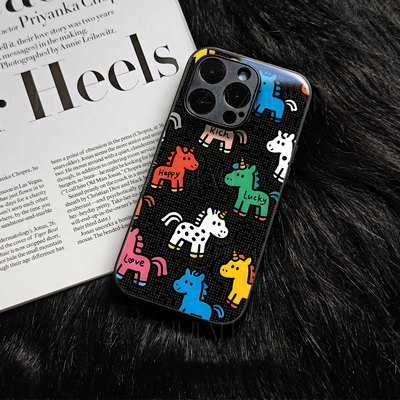 苹果17promax好多彩马玻璃手机壳马年新年祝福有钱适用苹果华为VIVOX200Smate80pro一加15荣耀500pro