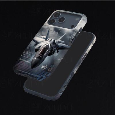 F22猛禽战机磨砂磁吸手机壳大孔亮面硬壳适用苹果iphone18promax华为PURAXVIEW荣耀MAGIC5PRO荣耀X60PRO