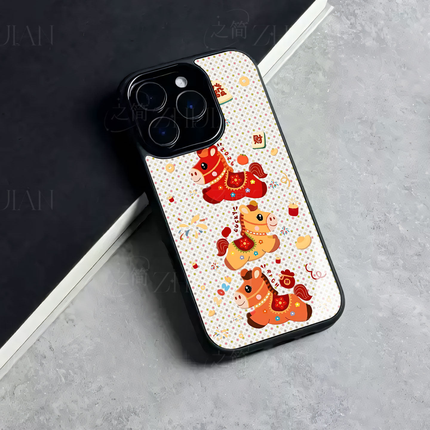 苹果17promax三马发财玻璃手机壳马年新年祝福有钱适用苹果华为三星S25ULTRAVIVOS30PROMINI红米K90PROMAXP70,3C数码配件,手机保护套/壳,淘宝优惠券,粉丝福利购,淘宝优惠卷