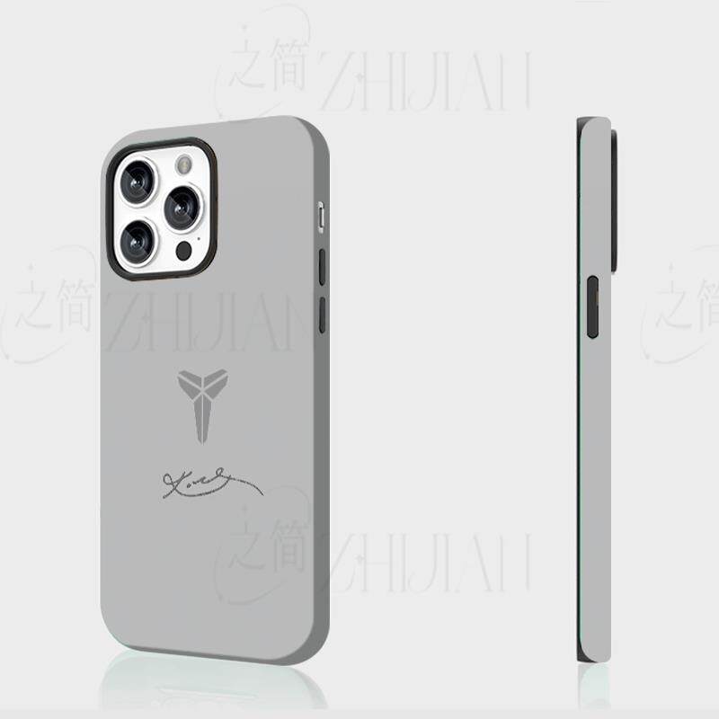 科比签名磨砂磁吸手机壳大孔亮面硬壳适用苹果iphone18promax华为PURAXVIEWOPPOFINDX7ULTRA华为MATE40PROPLU