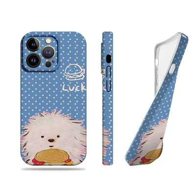 苹果17promax狗狗薯条汉堡菲林情侣手机壳适用苹果华为真我GT7P70ULTRAMATE70PRO+VIVOY300IQOONEO9