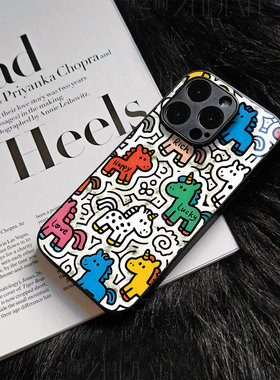 苹果17promax好多彩马玻璃手机壳马年新年祝福有钱适用苹果华为小米15PROVIVOY300三星S25PLUS真我GT8PRO