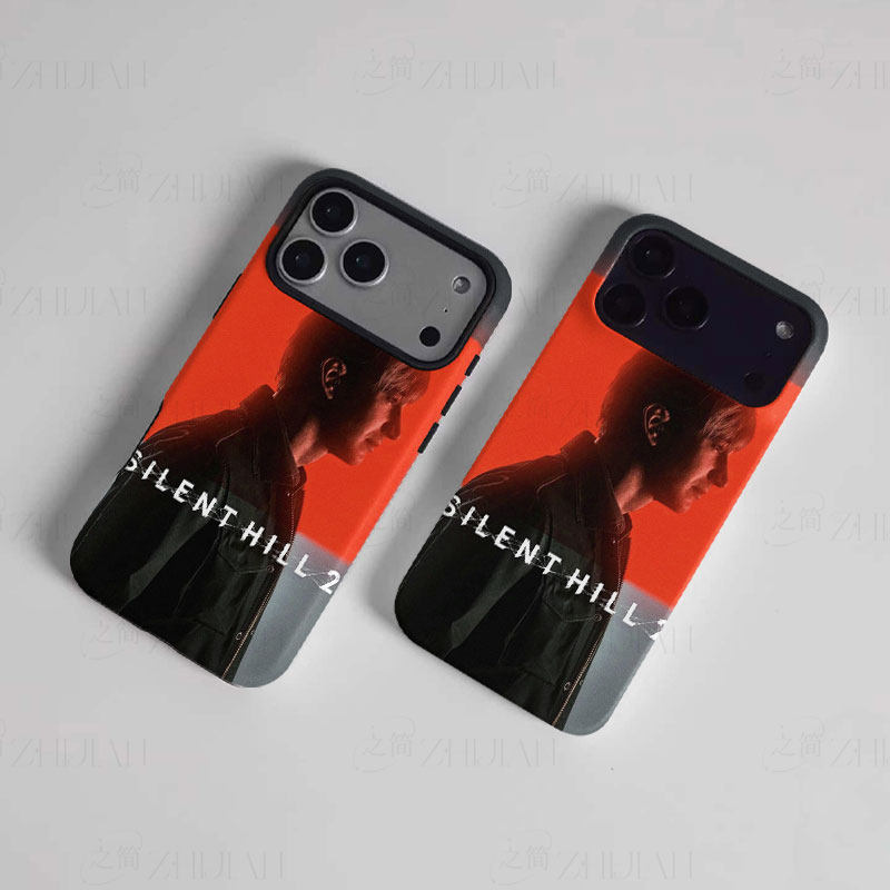 寂静岭2男主磨砂磁吸手机壳大孔亮面硬壳适用苹果iphone18promax华为PURAXVIEWOPPOFINDX7ULTRA1加ACE5至尊版
