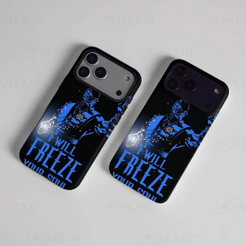 蓝色绝对零度磨砂磁吸手机壳大孔亮面硬壳适用苹果iphone18promax华为PURAXVIEWOPPOFINDX5PRO荣耀500PRO