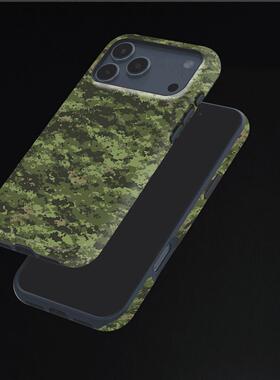 绿色迷彩纹硬壳磨砂磁吸手机壳适用苹果iphone17promax华为P80ULTRA荣耀MAGIC8PRO荣耀400PROP80PRO