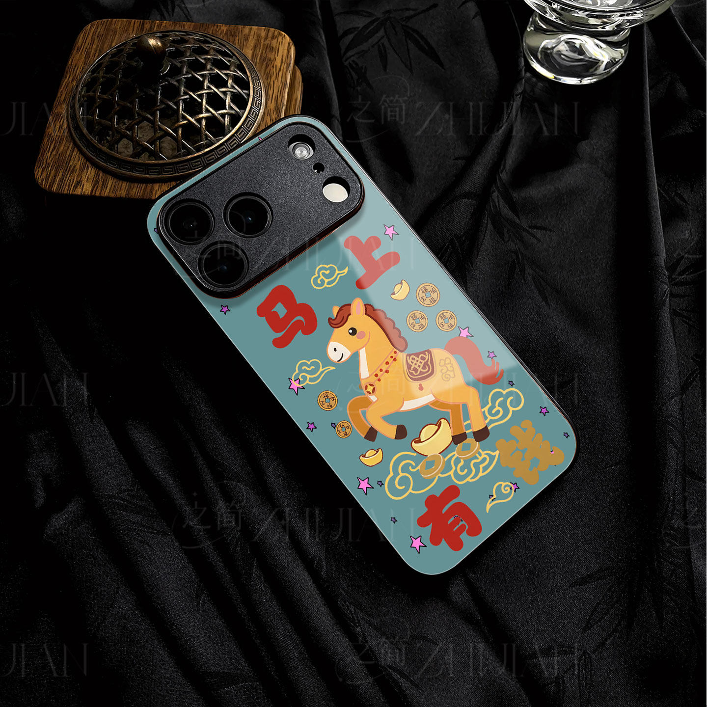 苹果17promax新年马上有钱玻璃手机壳马年新年祝福有钱适用苹果华为荣耀X70IOPPOA6PRO小米17PROMAX荣耀MAGIC,3C数码配件,手机保护套/壳,淘宝优惠券,粉丝福利购,淘宝优惠卷