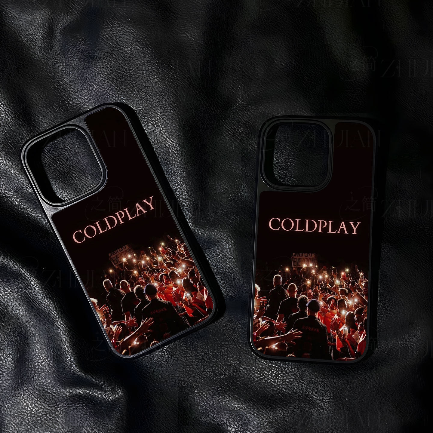 COLDPLAY演唱会手机壳大孔电镀黑框碳纤纹二合一磁吸适用苹果17promax华为P60PROPURA80PROPLUS小米17PROMAX