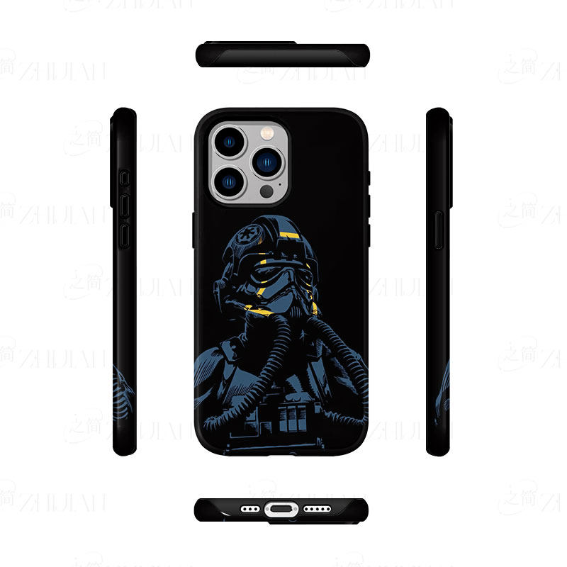 钛战机飞行员磨砂磁吸手机壳大孔亮面硬壳适用苹果iphone18promax华为PURAXVIEWIQOOZ9XVIVOX60PRO