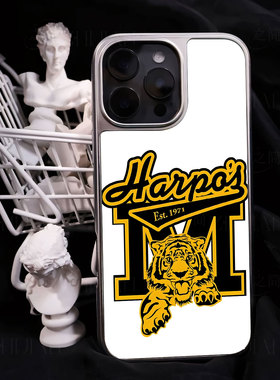 Harpo虎M标志手机壳大孔电镀黑框碳纤纹二合一磁吸适用苹果17promax华为小米15PROMATE70PROPLUS小米14PRO