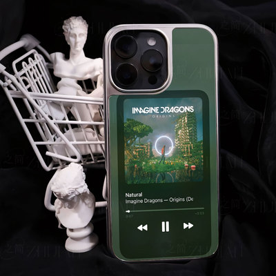 Natural梦龙手机壳大孔电镀黑框碳纤纹二合一磁吸适用苹果17promax华为小米15PROP60PROMATE60PROPLUS
