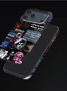 维斯塔潘硬壳磨砂磁吸手机壳适用苹果iphone17promax华为P70PRO小米15PRO小米17PROMAX荣耀MAGIC7PRO