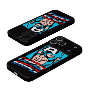 美国队长插画磨砂磁吸手机壳大孔亮面硬壳适用苹果iphone18promax华为PURAXVIEWIQOO11PRO荣耀80PRO