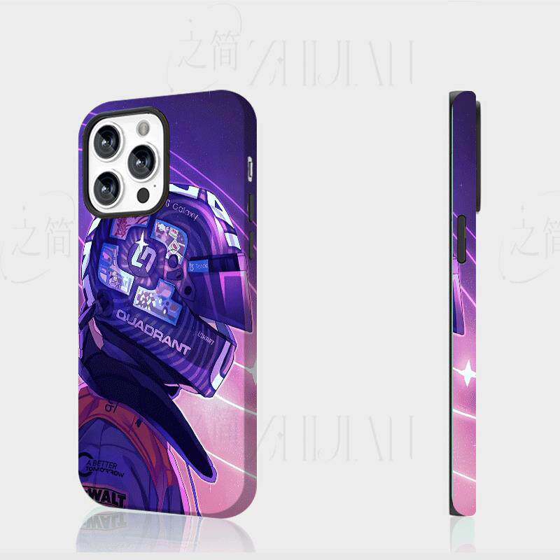 三星赛车头盔磨砂磁吸手机壳大孔亮面硬壳适用苹果iphone18promax华为PURAXVIEWVIVOS15E华为NOVA12PRO