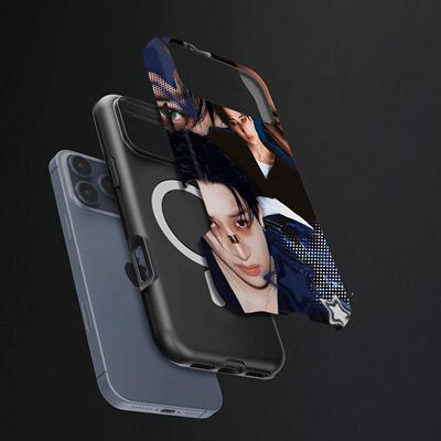 王鹤棣拼贴硬壳磨砂磁吸手机壳适用苹果iphone17promax华为VIVOX200PROMINI荣耀400PROP70PROOPPOFINDX9PRO