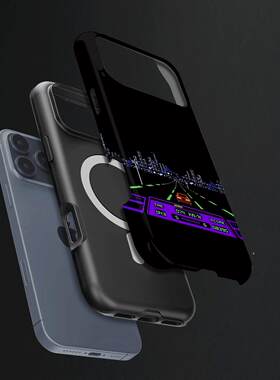 FC公路赛车硬壳磨砂磁吸手机壳适用苹果iphone17promax华为荣耀500pro小米14proP70ULTRAMATE60PRO