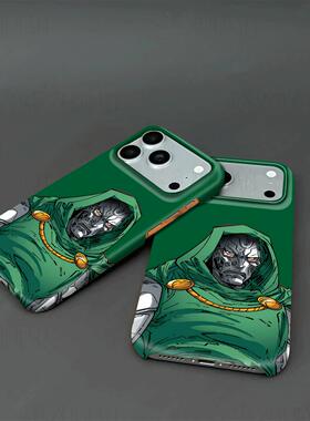 漫威毁灭博士硬壳磨砂磁吸手机壳适用苹果iphone17promax华为OPPOFINDX9PRO小米17PROMAXMATE60PROP70ULTRA