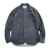 西里布长袖 rrlkapital 复古休闲咔叽新品 立领亚麻衬衫 男高级感美式