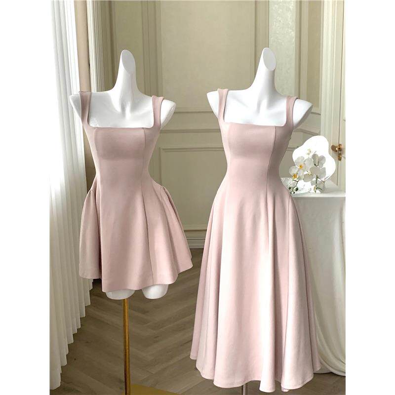 夏季岁小个子长款裙子女宴会气质小众法式名媛生日收腰连衣裙18