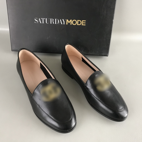 SATURDAYMODE女鞋品牌断码捡漏春夏平底通勤百搭工作鞋真皮乐福鞋
