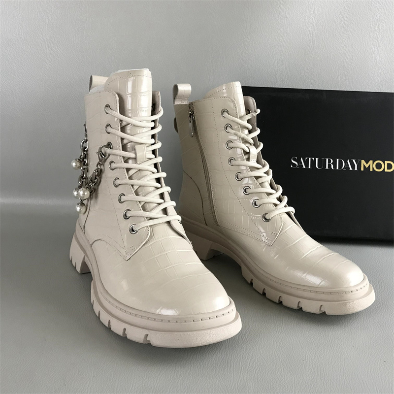 SATURDAYMODE撤柜牛皮单靴