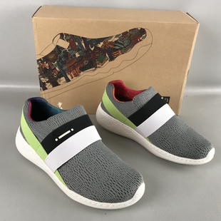 uin旅行鞋时尚拼色轻便透气休闲鞋一脚蹬懒人百搭户外运动单鞋女