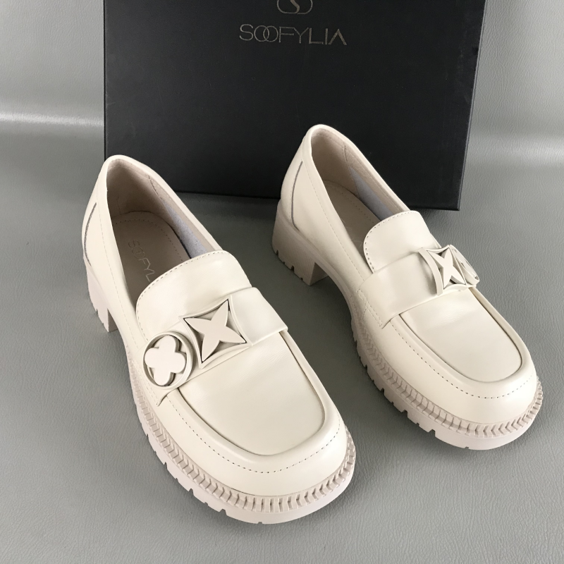 品牌SOOFYLIA/姝菲断码撤柜春夏厚底英伦风乐福鞋时尚厚底单鞋女,女鞋,乐福鞋（豆豆鞋）,淘宝优惠券,粉丝福利购,淘宝优惠卷