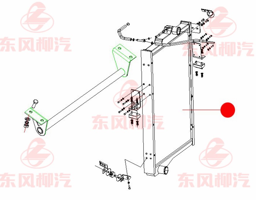 霸龙M43霸龙507散热器大水箱总成QN502M3-1301020