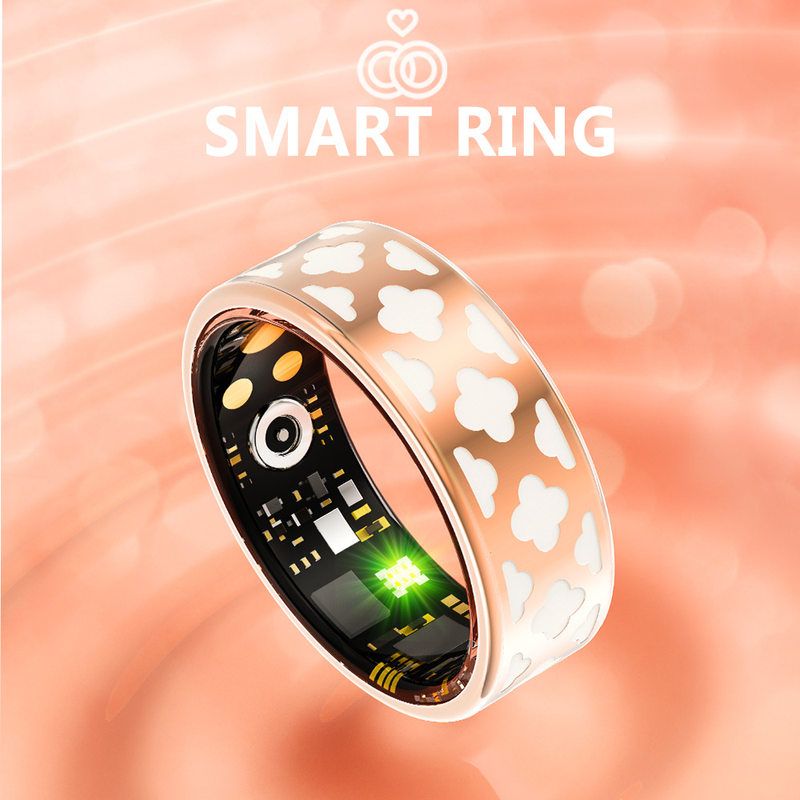 R10智能戒指Smart Health珐琅彩IP68防水血氧血压计步器智能指环
