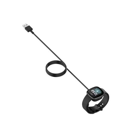 适用Fitbit versa4/3磁吸充电器sence2数据线sence充电线手表配件