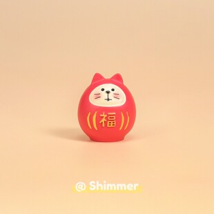 ＜幸福红达摩＞送祝福喜庆伴手礼装饰品招福治愈情人结婚礼物玄关