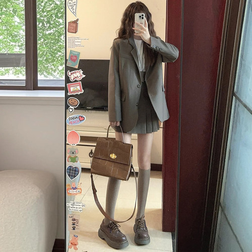 小个子韩版新款百搭休闲西装外套