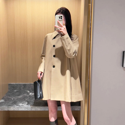 小个子斗篷风衣外套女春秋装